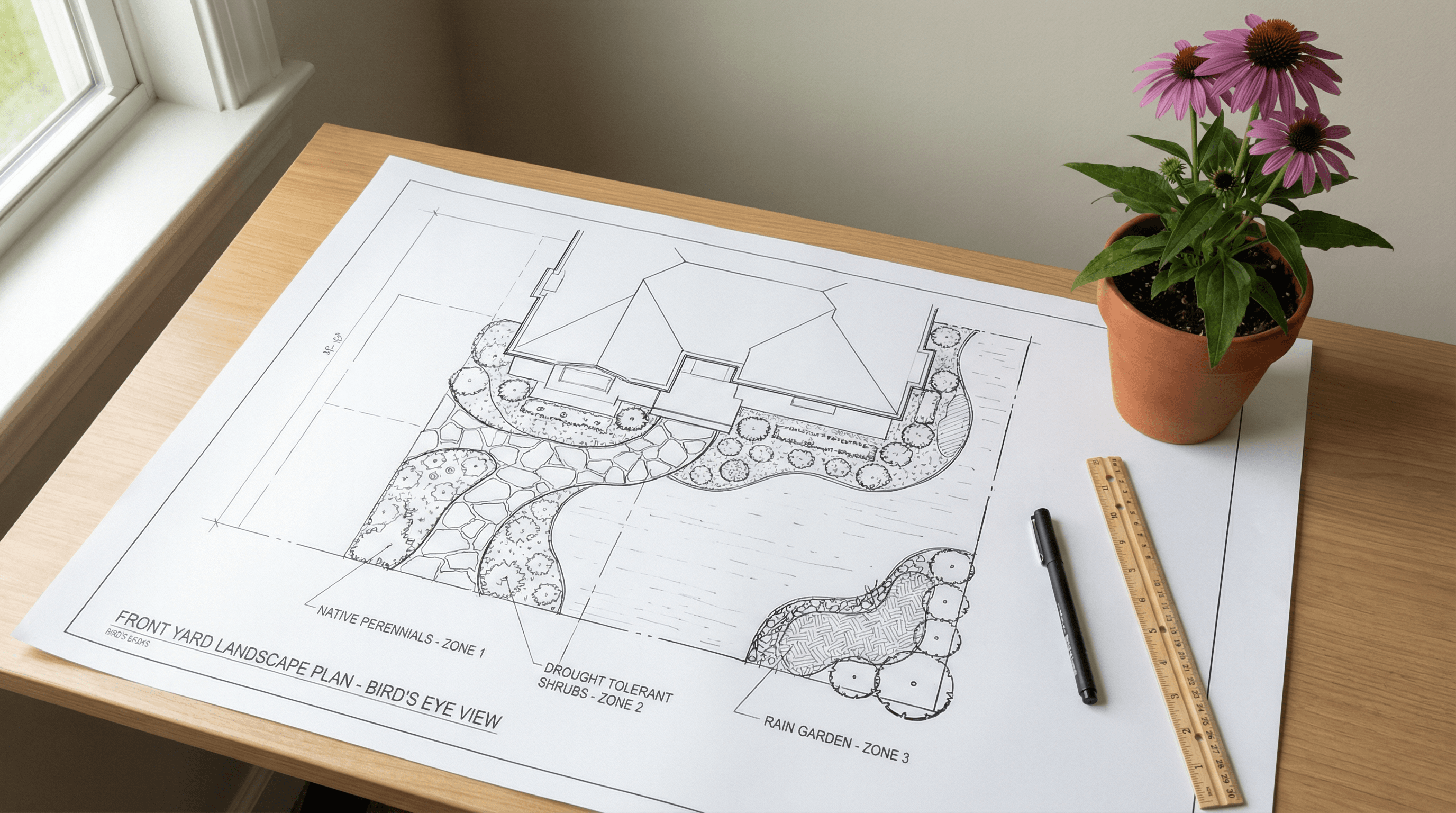 Free HOA Landscape Plan Template for Native Plant Gardens